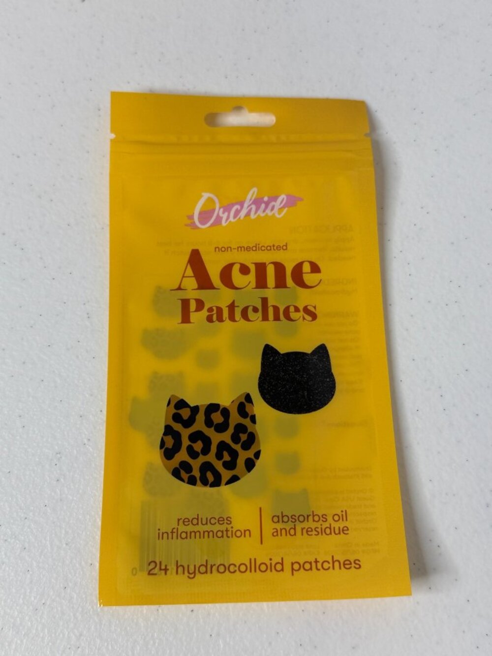 Orchid Acne Patches 24 Hydrocolloid Cat Leopard Print Pimple Patches New Kawaii